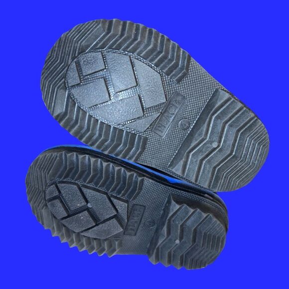 The Childrens Place Unisex Infant All Weather Boots - Black Blue Size 4 - Picture 4 of 8